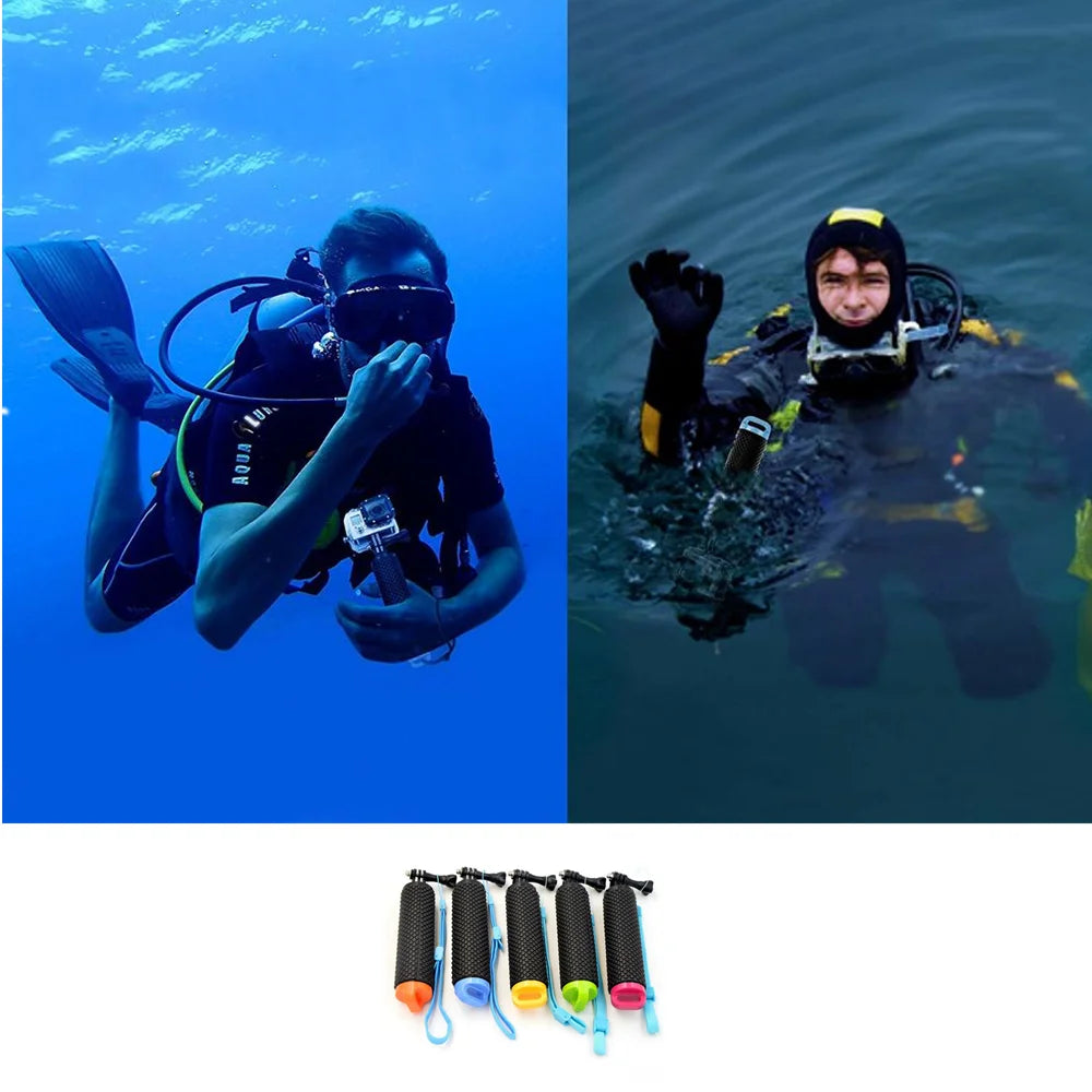 Water Floating Hand Grip Handle Mount for Gopro Hero 11 9 8 7 5 Xiaomi Yi 4K Sjcam DJI Osmo Action Camera