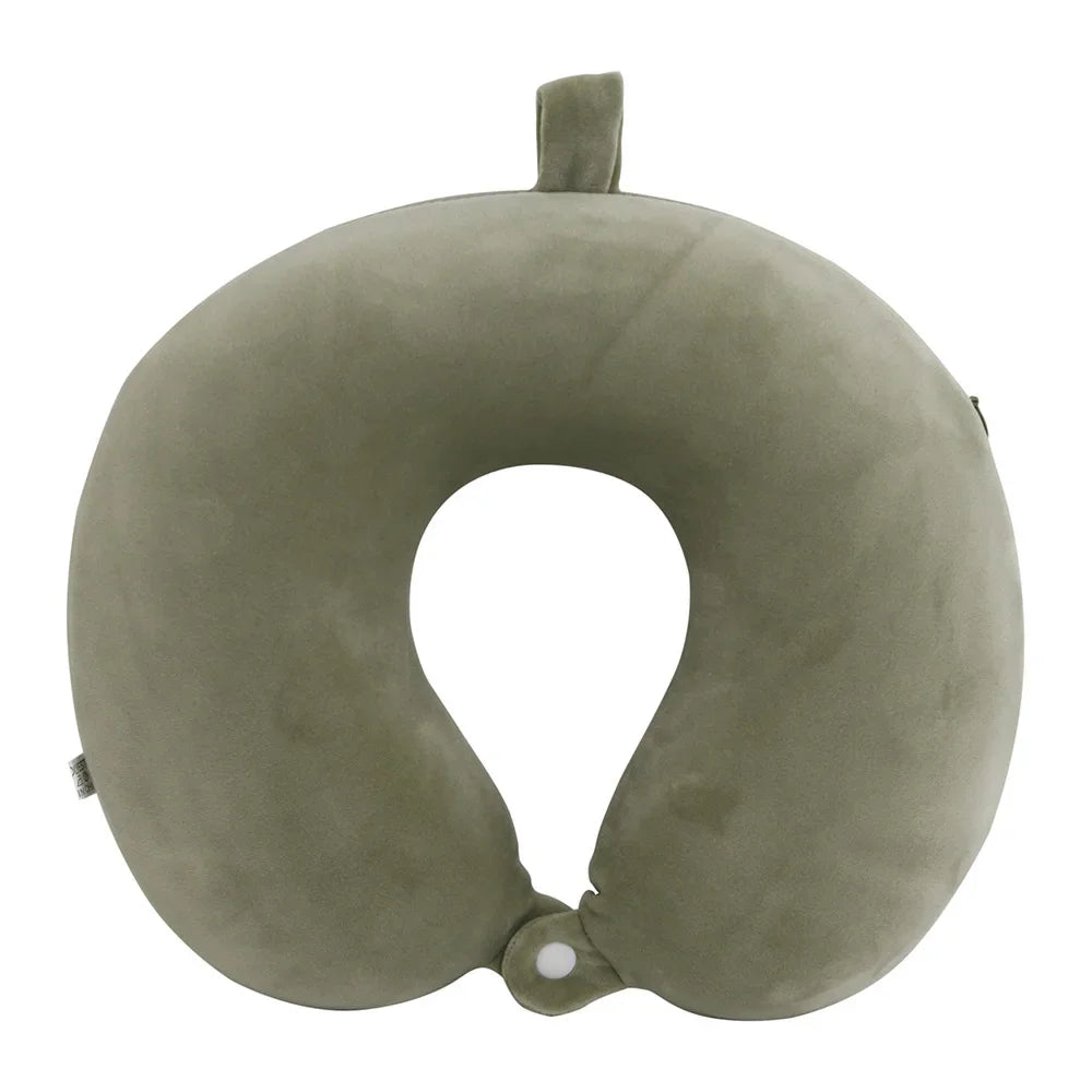 Polyester Solid Color Memory Foam Memory Pillow U-shaped Pillow Soft Comfortable Travel Neck Office Nap Pillow