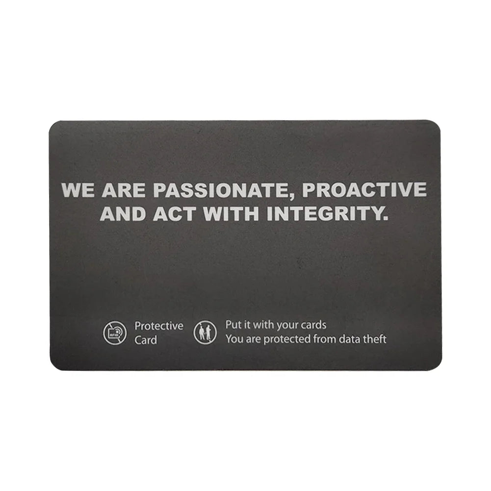 5Pcs RFID Blocking Card For Credit Card Protection