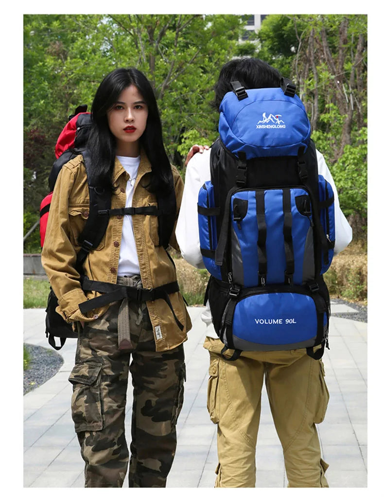 90L Waterproof Trekking Bag Large Capacity