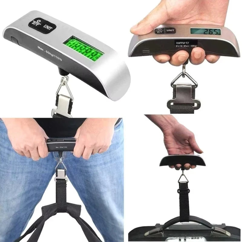 Portable High Precision Scale Digital LCD Display Suitcase For Travel Bag Max 110lb/50kg