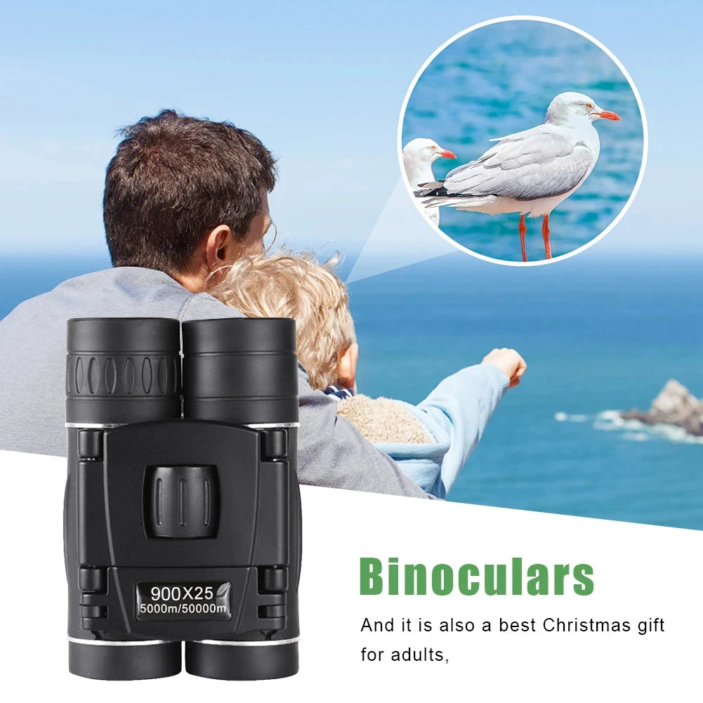 900x25 HD Zoom Portable Powerful Binoculars Long Range BAK4