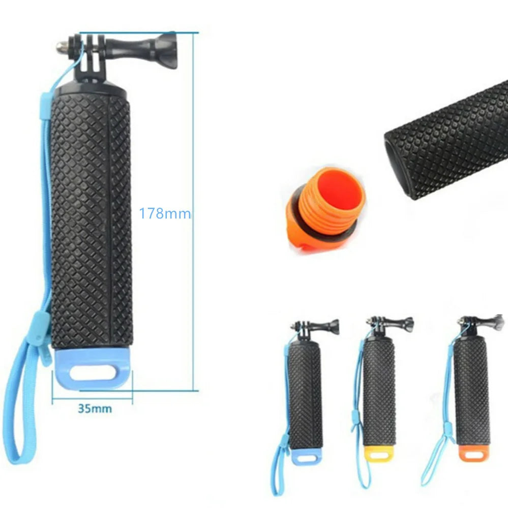 Water Floating Hand Grip Handle Mount for Gopro Hero 11 9 8 7 5 Xiaomi Yi 4K Sjcam DJI Osmo Action Camera