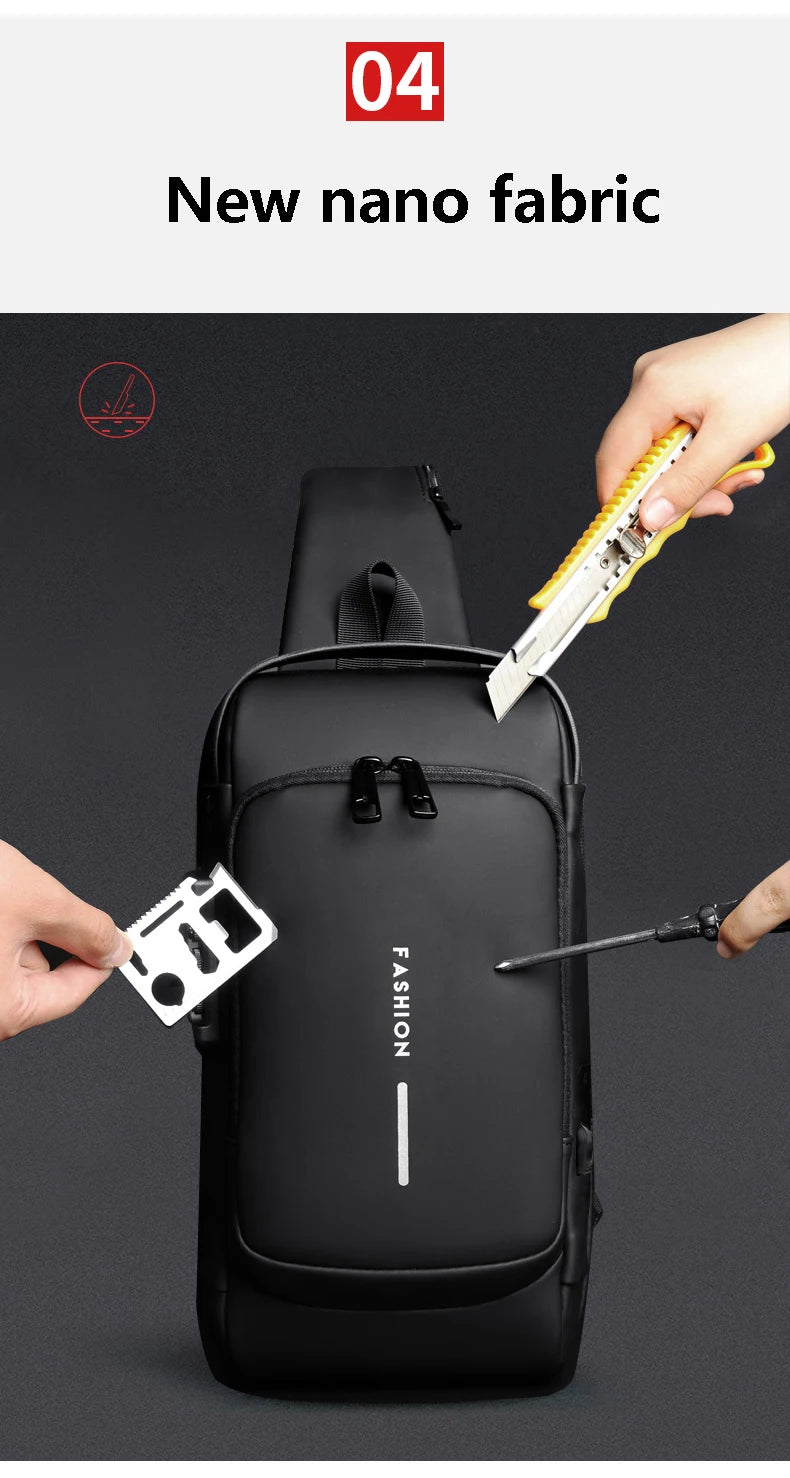 Anti-theft USB Shoulder Bag