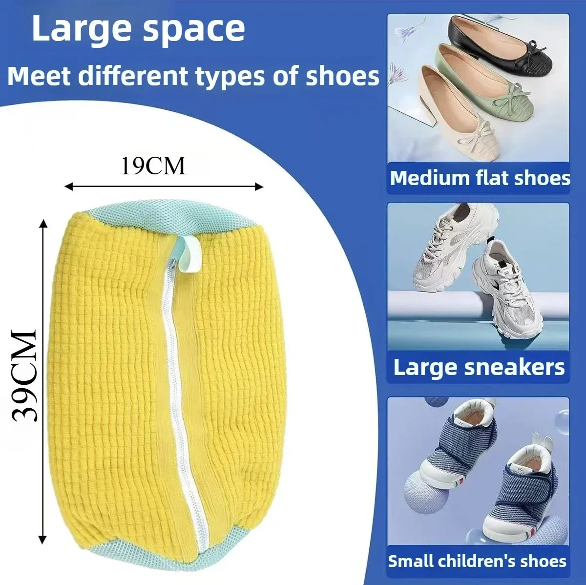 Washable Shoe Bag - Soft Fiber