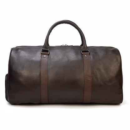 Luxury Genuine Leather Men Duffle Bag