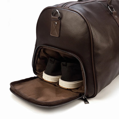 Luxury Genuine Leather Men Duffle Bag