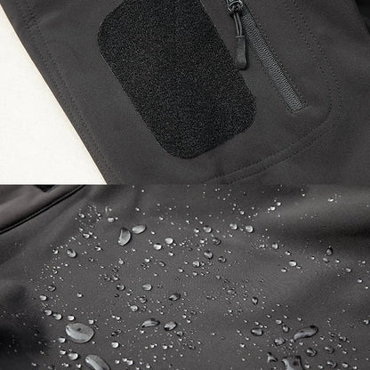 Men's Winter SoftShell Fleece Waterproof Jackets Male Hood Coats For Fishin/Hiking/Camping