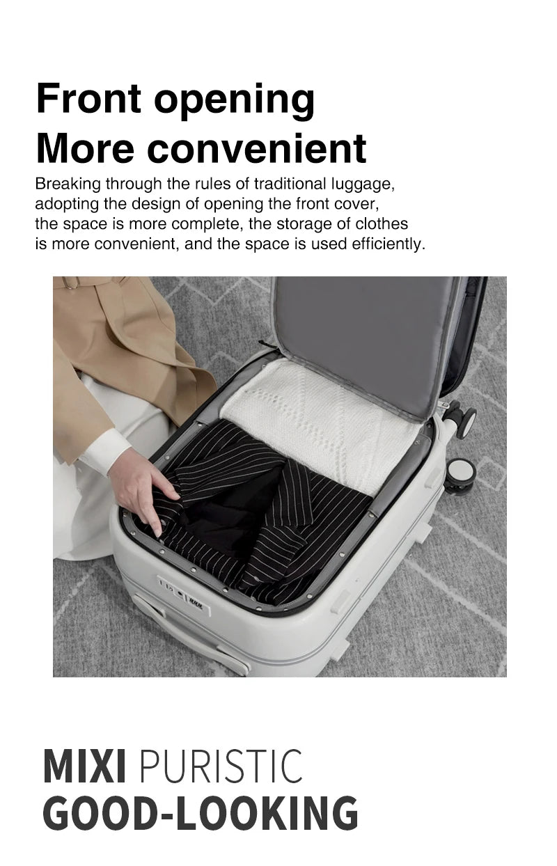 Mixi Design Suitcase Rolling Luggage  18 20 24 Inch