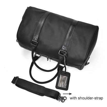 Luxury Genuine Leather Men Duffle Bag
