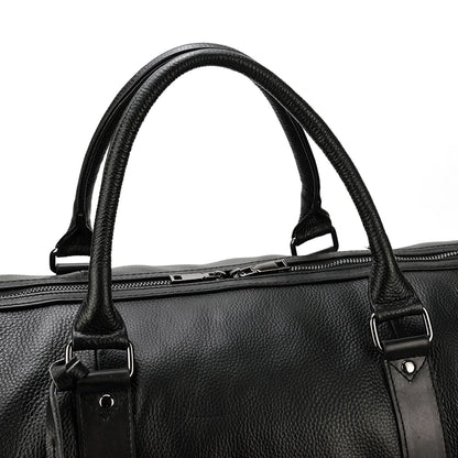 Luxury Genuine Leather Men Duffle Bag