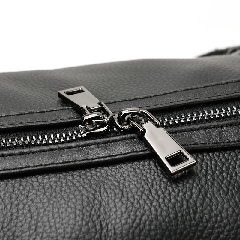 Luxury Genuine Leather Men Duffle Bag