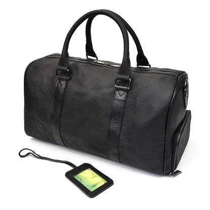 Luxury Genuine Leather Men Duffle Bag