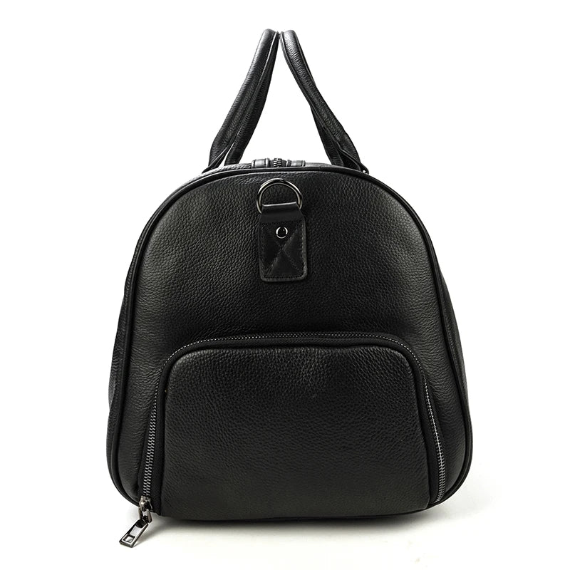 Luxury Genuine Leather Men Duffle Bag