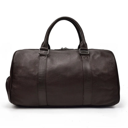 Luxury Genuine Leather Men Duffle Bag