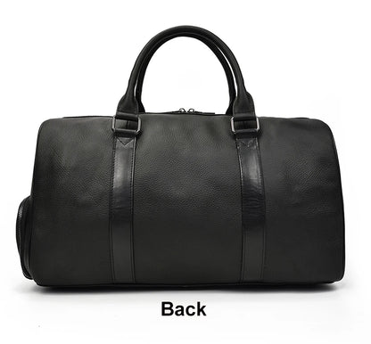 Luxury Genuine Leather Men Duffle Bag