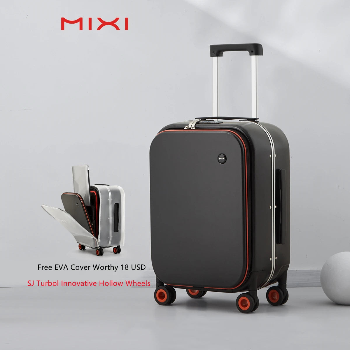 Mixi Design Suitcase Rolling Luggage  18 20 24 Inch