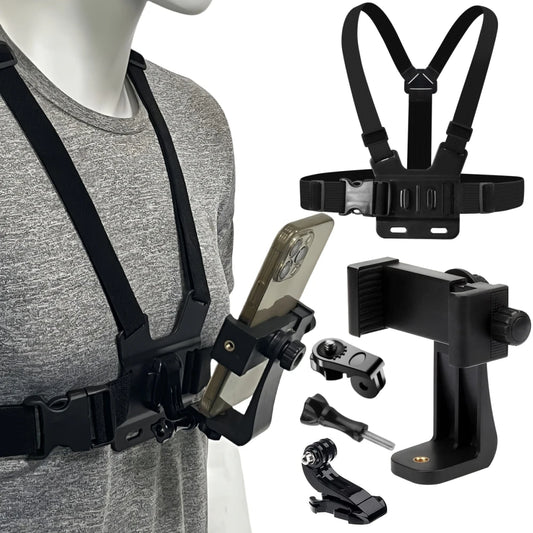 Phone Chest Strap Mount Belt for Smartphone - GoPro - DJI Action Camera Live Shooting
