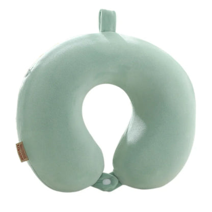 Polyester Solid Color Memory Foam Memory Pillow U-shaped Pillow Soft Comfortable Travel Neck Office Nap Pillow