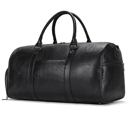 Luxury Genuine Leather Men Duffle Bag