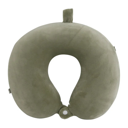 Polyester Solid Color Memory Foam Memory Pillow U-shaped Pillow Soft Comfortable Travel Neck Office Nap Pillow