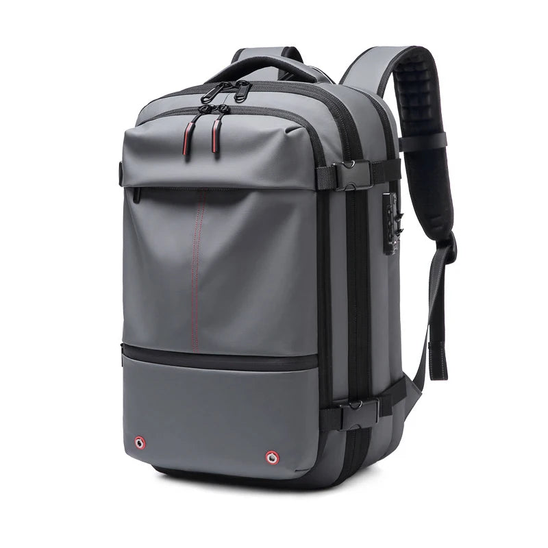 Men Travel Backpack with vacuum compression 17" Laptop Backpack