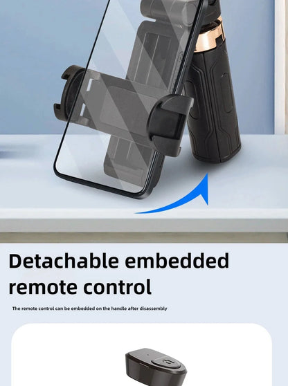Super Mini Selfie Stick Portable Phone Holder Shooting Aid Versatile Integrated Design Bluetooth Remote For Live Broadcast