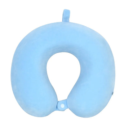 Polyester Solid Color Memory Foam Memory Pillow U-shaped Pillow Soft Comfortable Travel Neck Office Nap Pillow