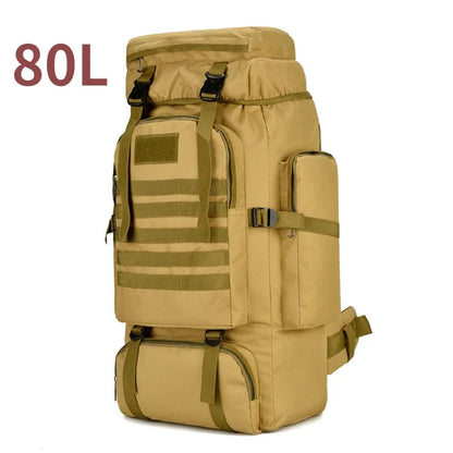 80L/100L Trekking Bag Large Capacity for Outdoors Hiking & Camping