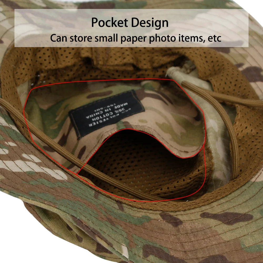 Men's Outdoor Hiking Hat, Camo