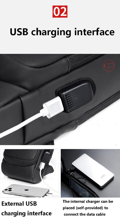 Anti-theft USB Shoulder Bag