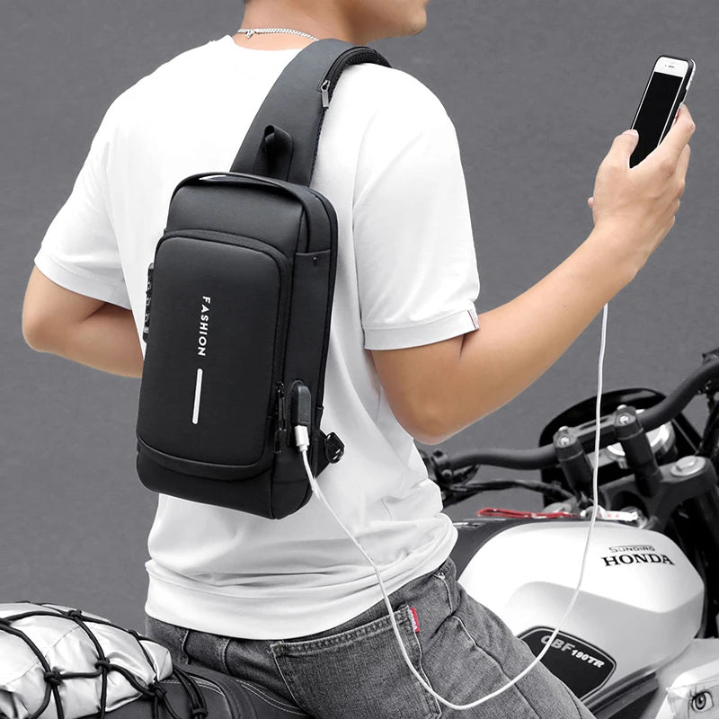 Anti-theft USB Shoulder Bag