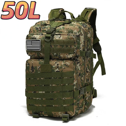 30L/50L Military Backpacks For Camping & Hiking