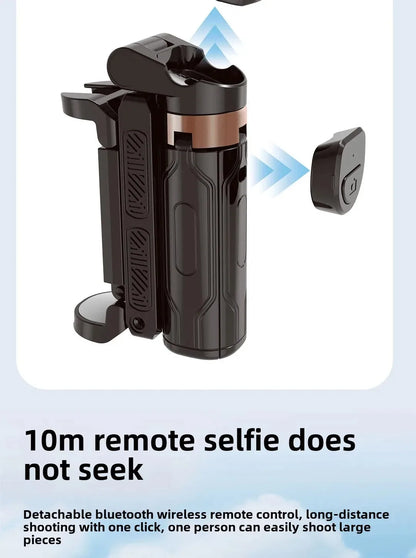 Super Mini Selfie Stick Portable Phone Holder Shooting Aid Versatile Integrated Design Bluetooth Remote For Live Broadcast