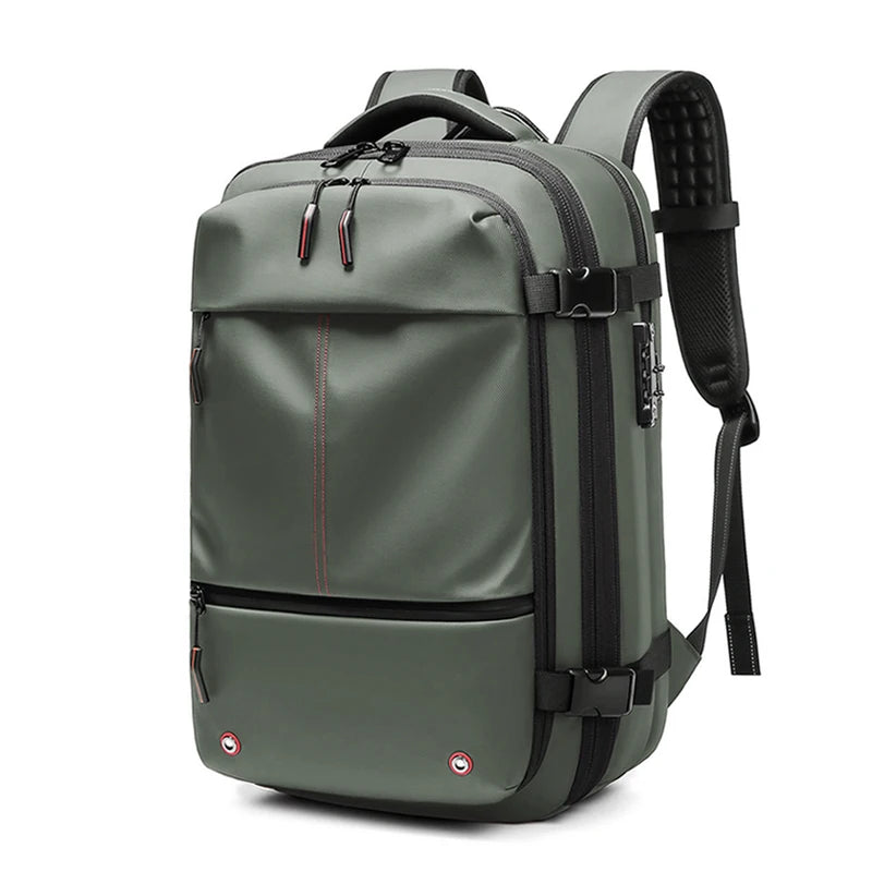 Men Travel Backpack with vacuum compression 17" Laptop Backpack