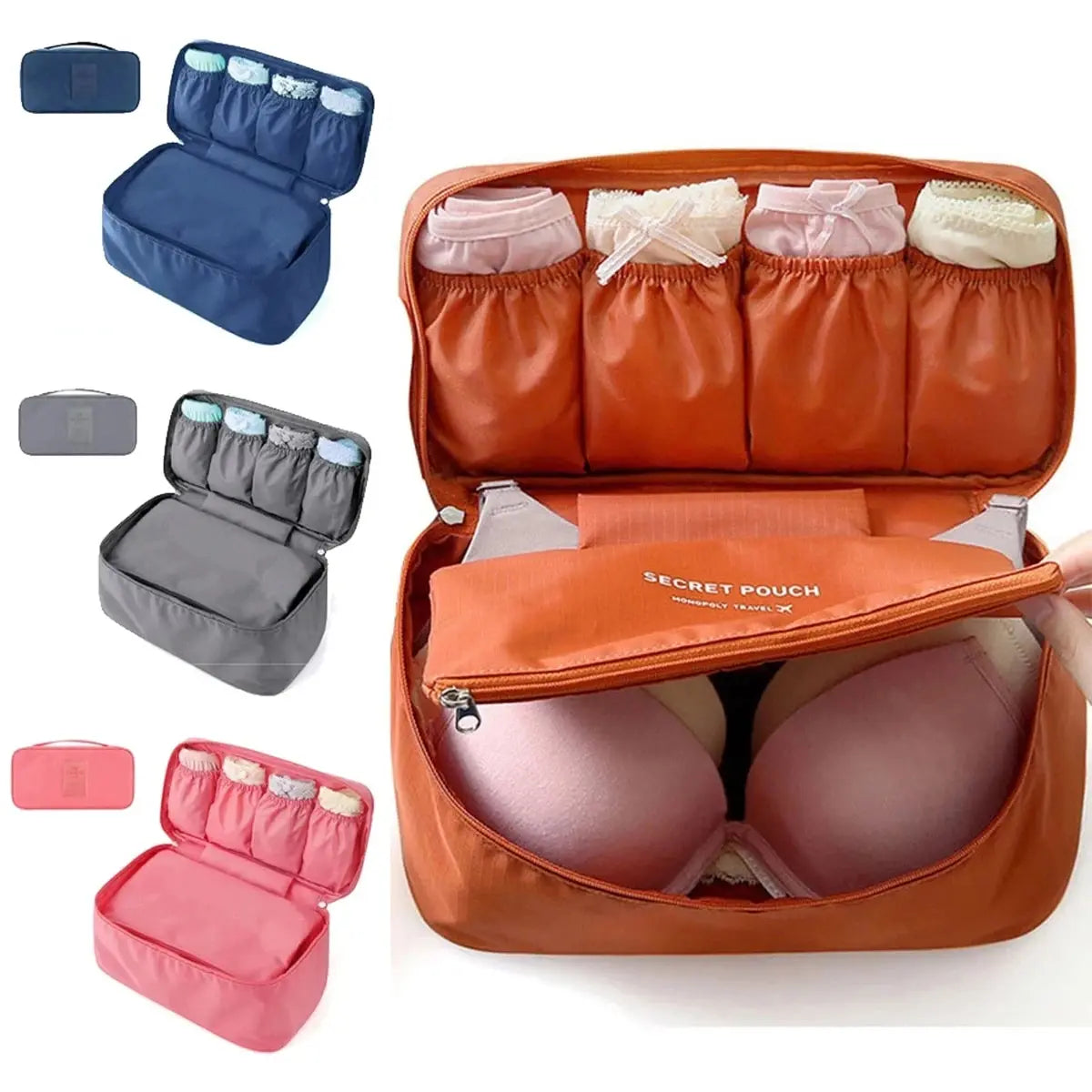 Portable Travel Bra Underwear Organizer Bag