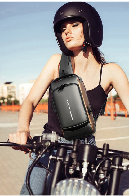 Anti-theft USB Shoulder Bag