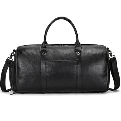 Luxury Genuine Leather Men Duffle Bag