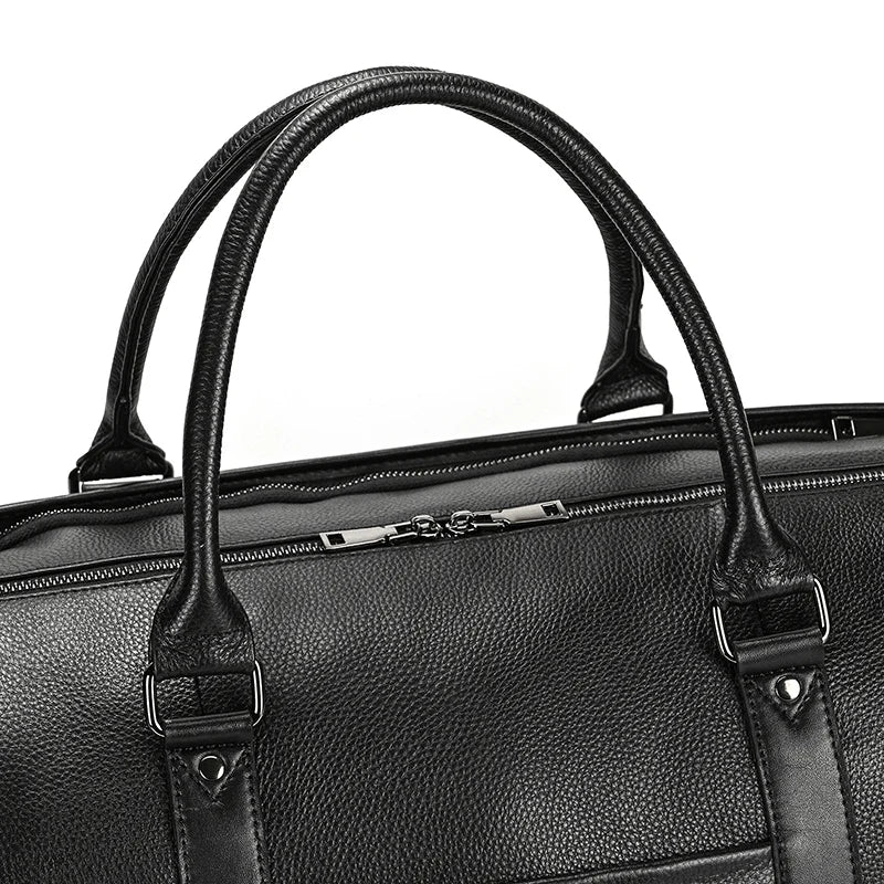 Luxury Genuine Leather Men Duffle Bag