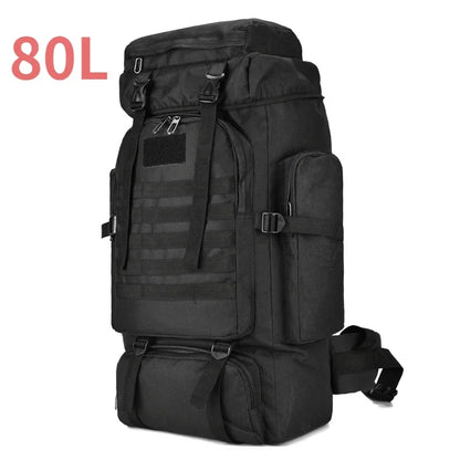 80L/100L Trekking Bag Large Capacity for Outdoors Hiking & Camping