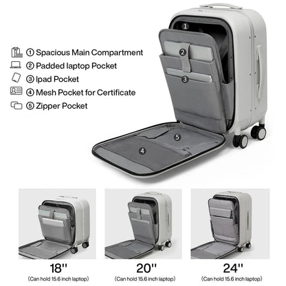 Mixi Design Suitcase Rolling Luggage  18 20 24 Inch