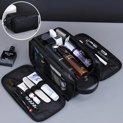 Multi Pockets Leather Toiletry Bag