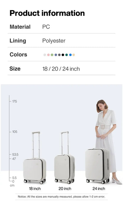 Mixi Design Suitcase Rolling Luggage  18 20 24 Inch