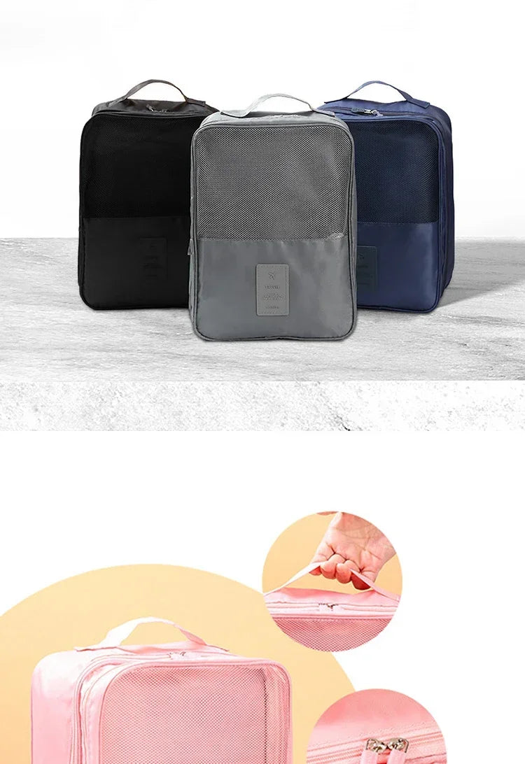 3 Layers Portable Travel Shoe Bag