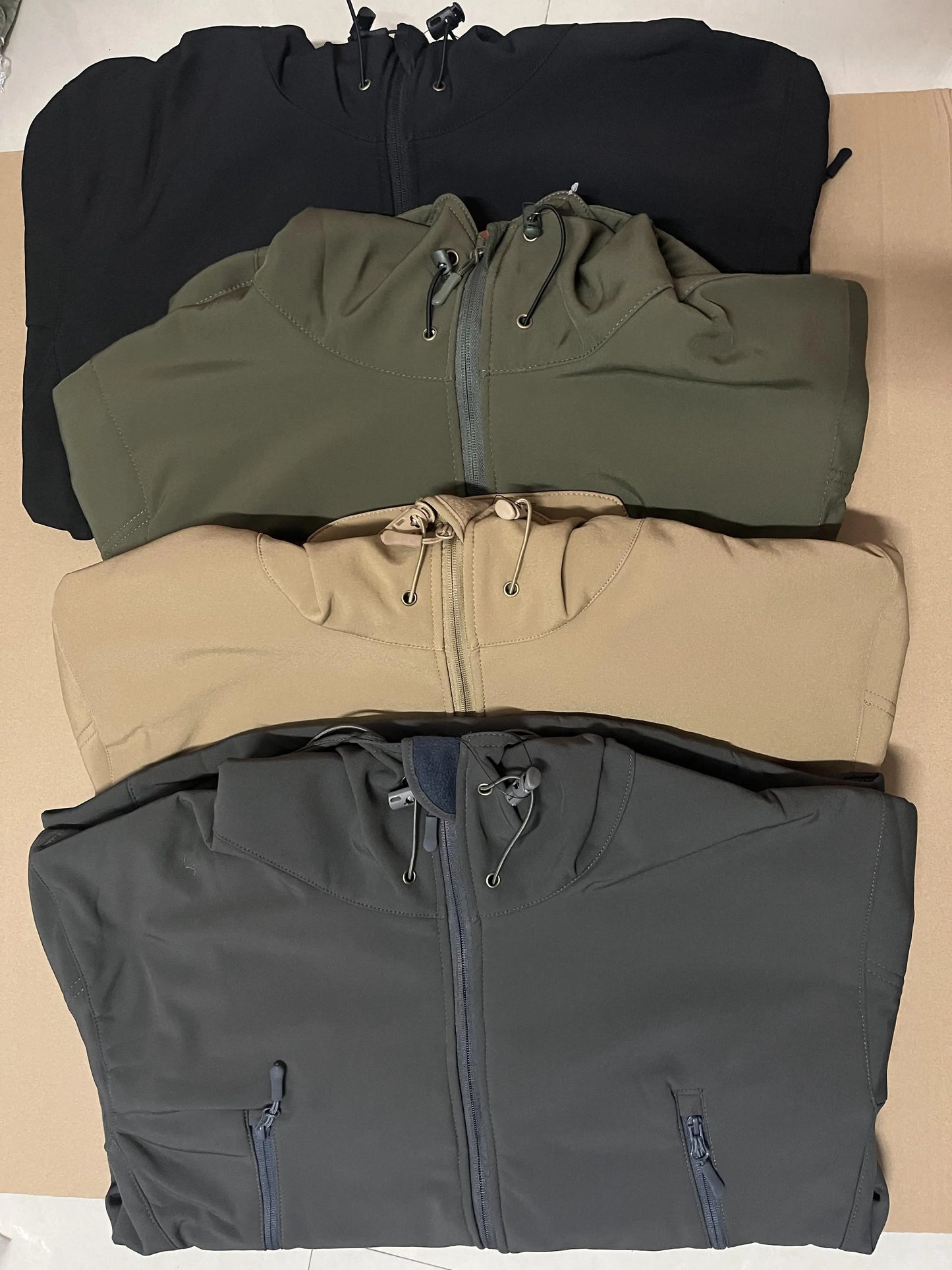 Men's Winter SoftShell Fleece Waterproof Jackets Male Hood Coats For Fishin/Hiking/Camping