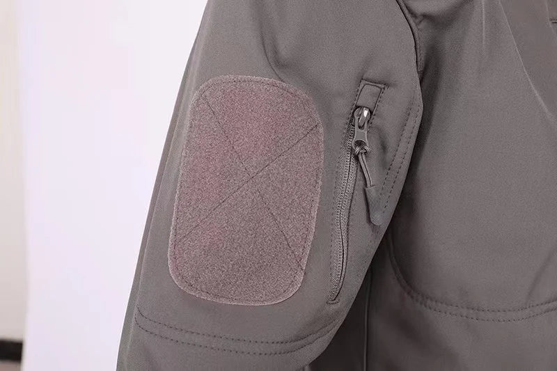 Men's Winter SoftShell Fleece Waterproof Jackets Male Hood Coats For Fishin/Hiking/Camping