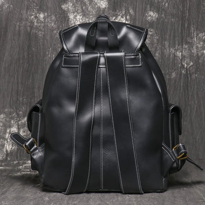 LUOKIR Leather Travel Backpack