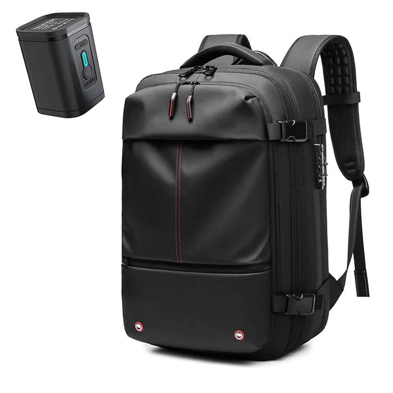 Men Travel Backpack with vacuum compression 17" Laptop Backpack