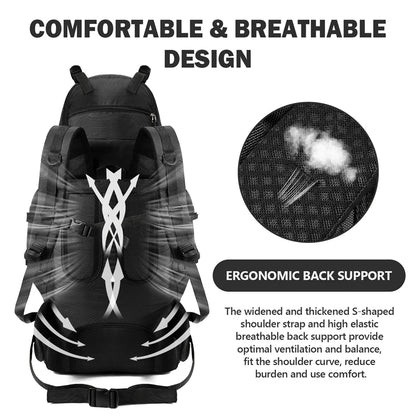 90L Waterproof Trekking Bag Large Capacity