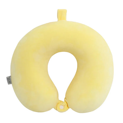 Polyester Solid Color Memory Foam Memory Pillow U-shaped Pillow Soft Comfortable Travel Neck Office Nap Pillow